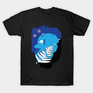 New Zealand Cricket Player Batsman Helmet Design T-Shirt